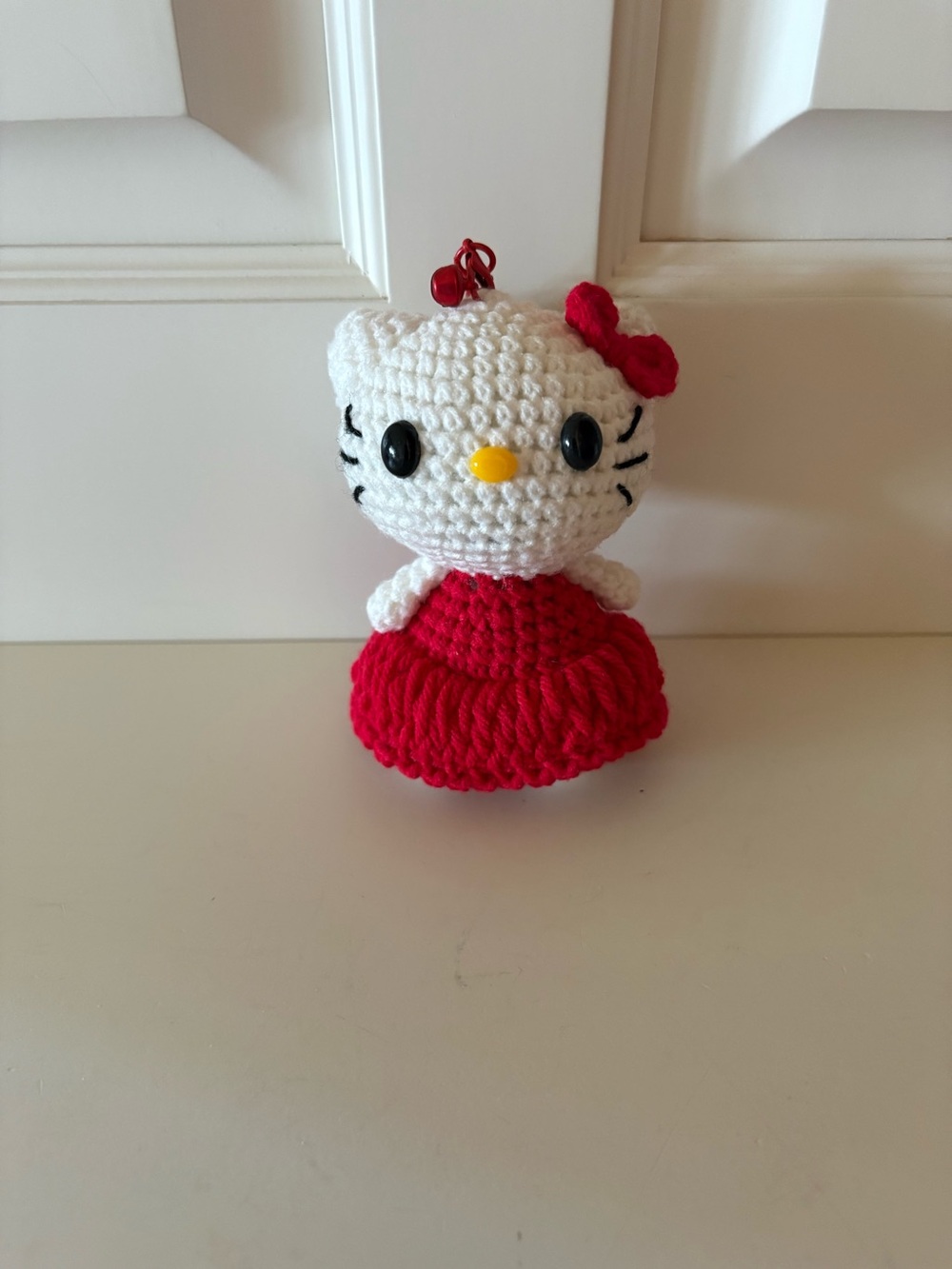 Adorable Handmade Hello Kitty Bag Charm/ Key Ring/ Room Decor